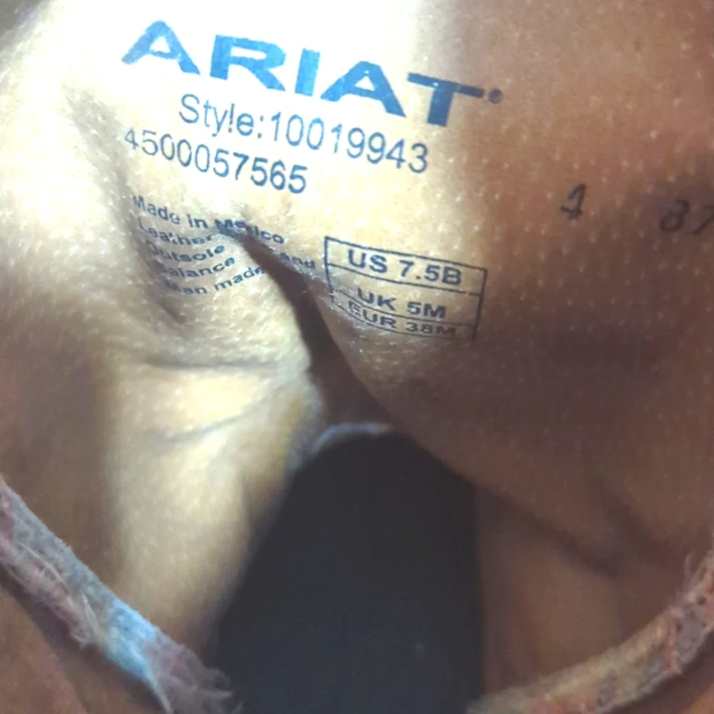 Ariat Circuit Champion Floral Square Toe Cowboy Boots - Picture 5 of 11